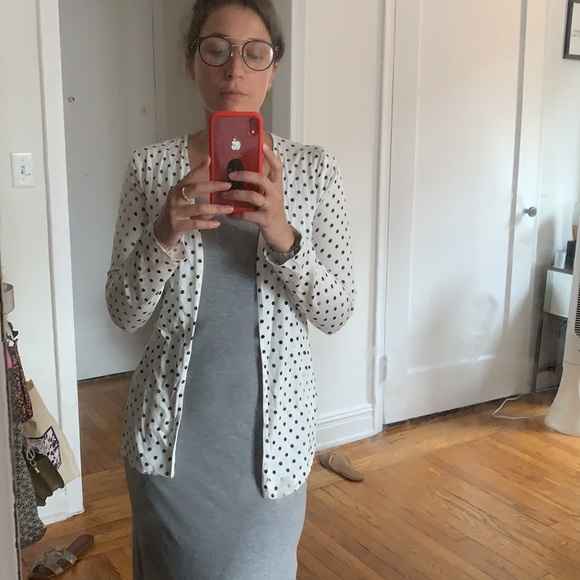 RTO LOOK: Black and white polka dot wrap shirt - Picture 4 of 9